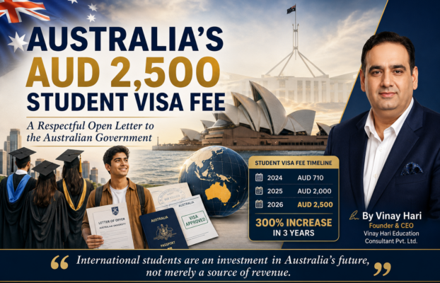Australia’s AUD 2,500 Student Visa Fee: A Constructive Perspective from India