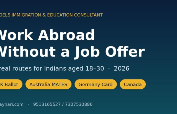 5 Ways Indians Aged 18–30 Can Work Abroad in 2026 Without a Job Offer First