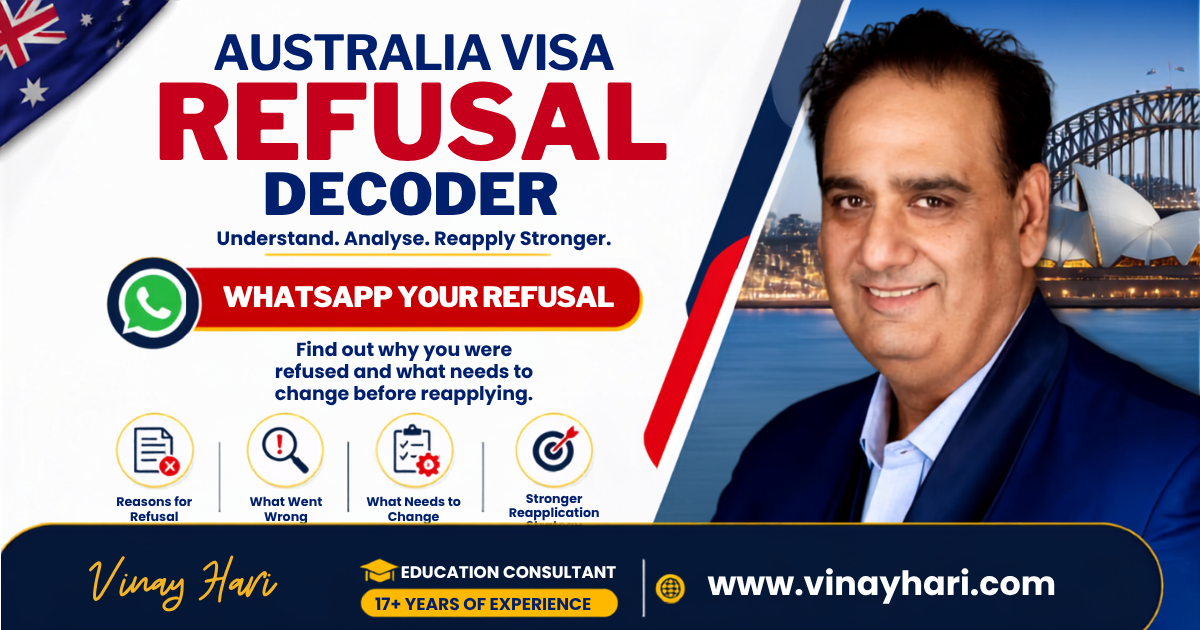 Australia Student Visa Refusal: Reasons, Refusal Letter Explained and How to Reapply