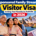 Sponsored Family Stream Visitor Visa Australia 2026 for parents visiting family