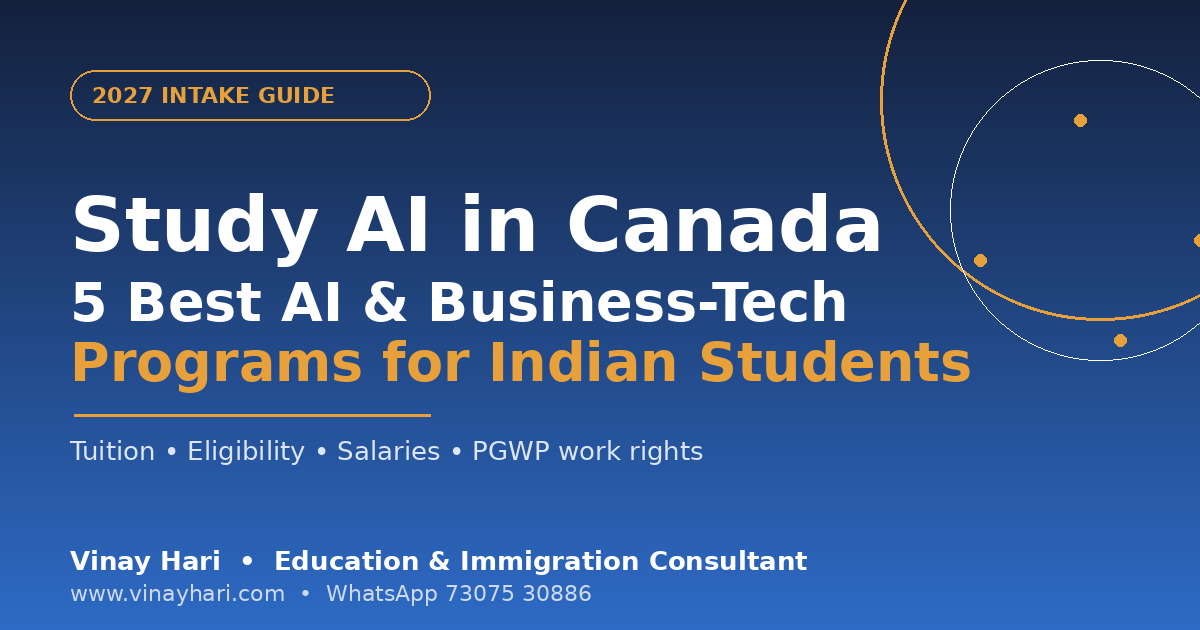 Study Artificial Intelligence in Canada: 5 AI & Business-Technology Programs for 2027