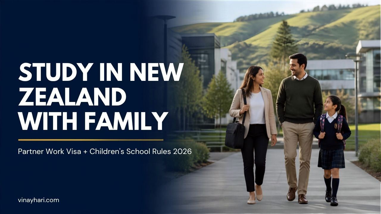 Study in New Zealand With Family: Partner Work Visa & Children’s School Rules (2026)