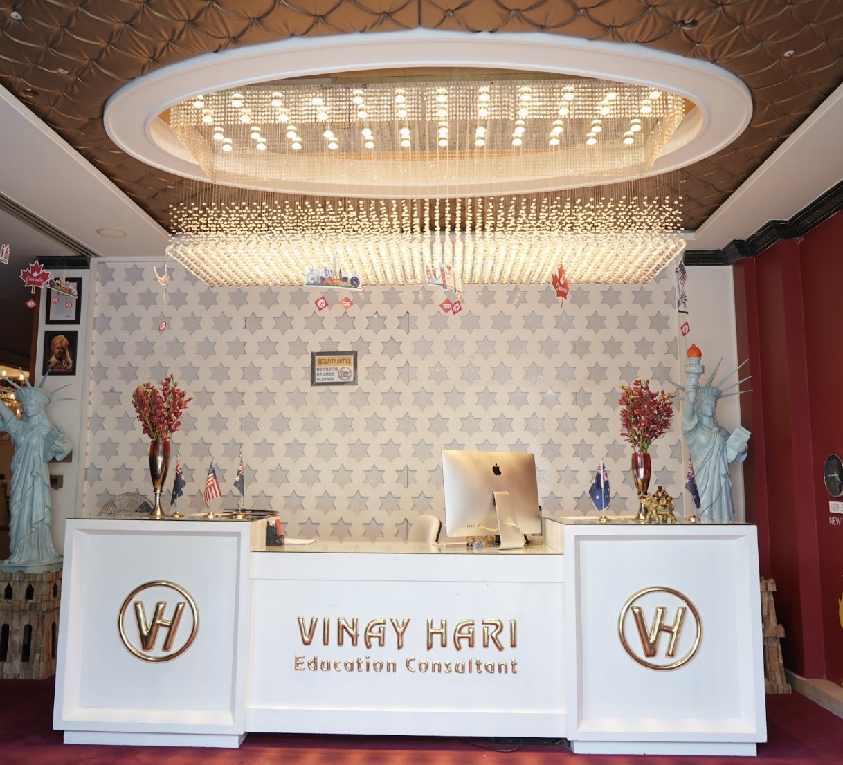 Reception desk at our Mohali office